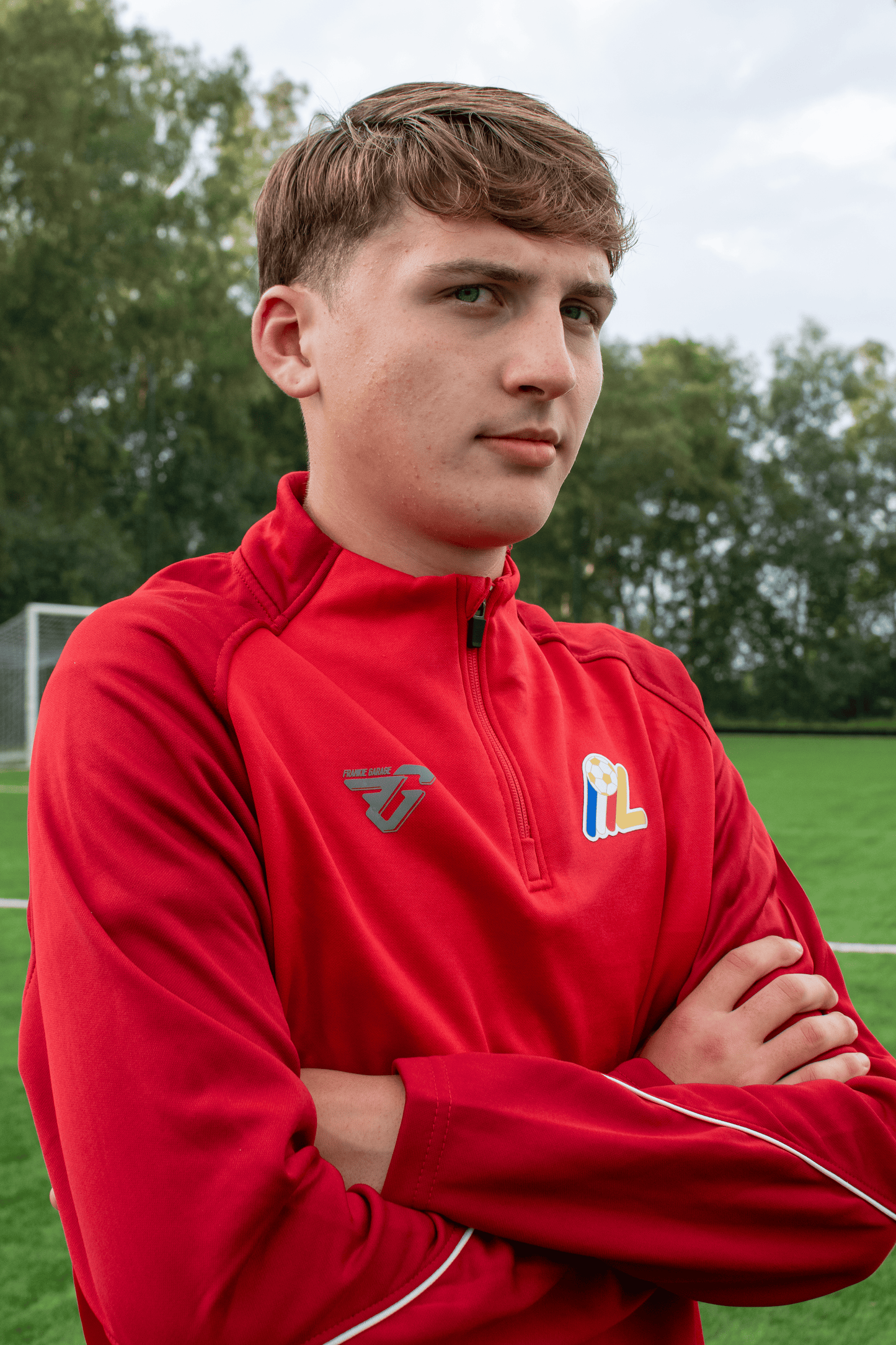 FELPA ALLENAMENTO 1/4 ZIP - ROSSA