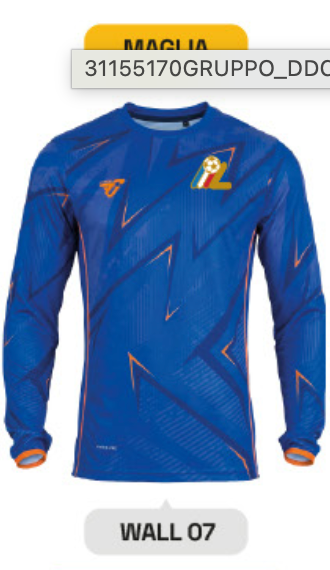 MAGLIA PORTIERE ALLENAMENTO SCUOLA CALCIO - BLU