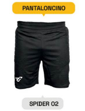Pantaloncino portiere nero Spider 02
